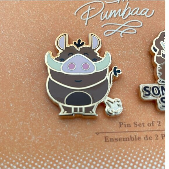 Disney Store Lion King Timon and Pumbaa Something Stinks Disney Duos Pin Set - Picture 3 of 7